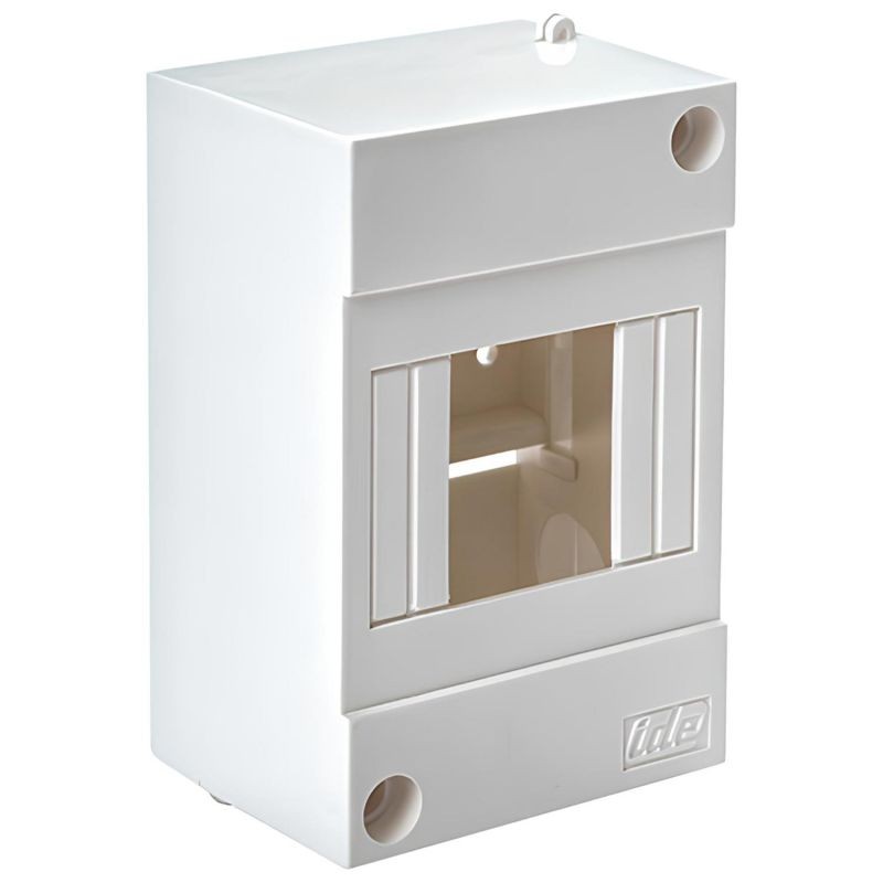 Mini coffret électrique 4 modules - 130x85x64mm - avec rail DIN