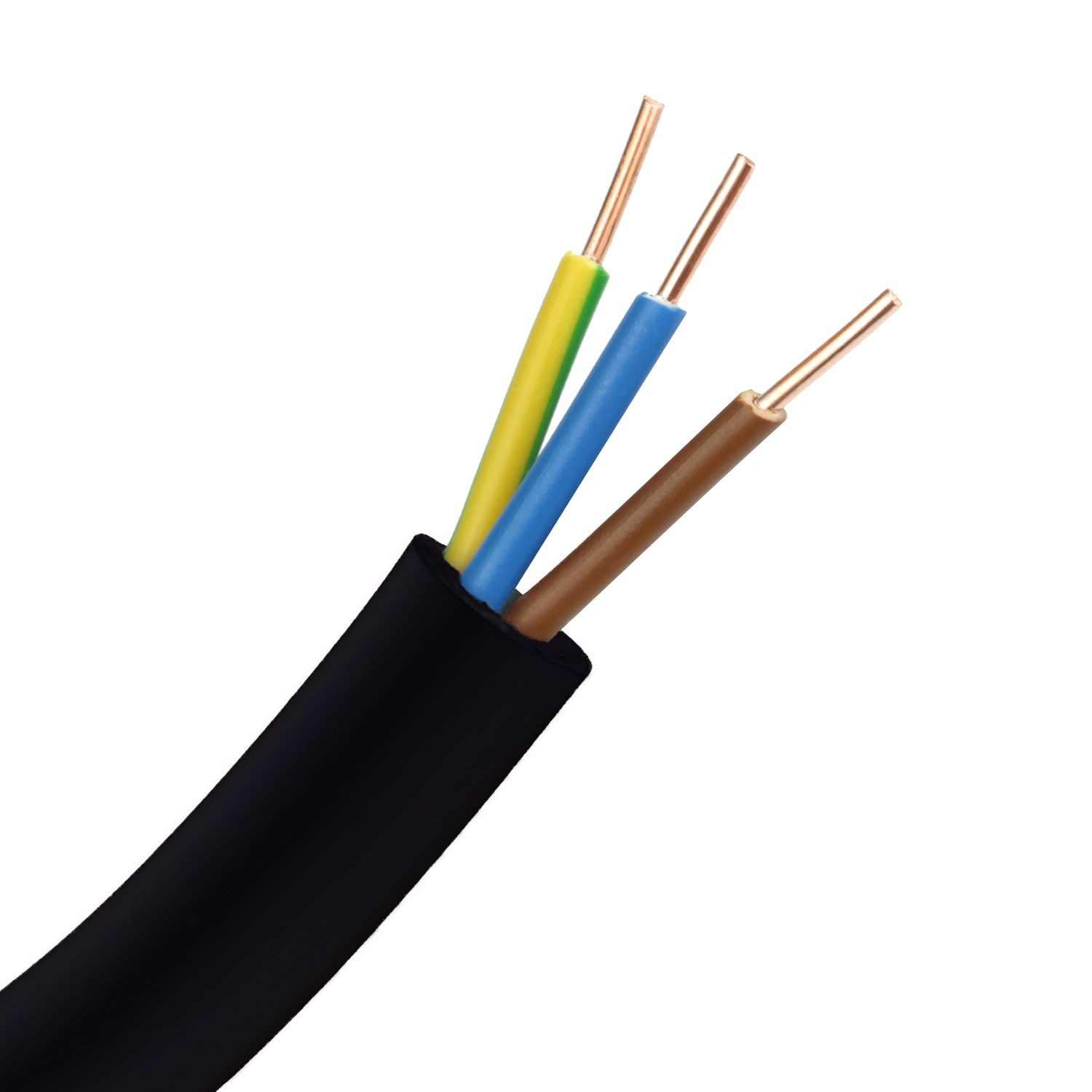 Câble électrique R2V 3G2,5mm² - Couronne 50m ou 100m