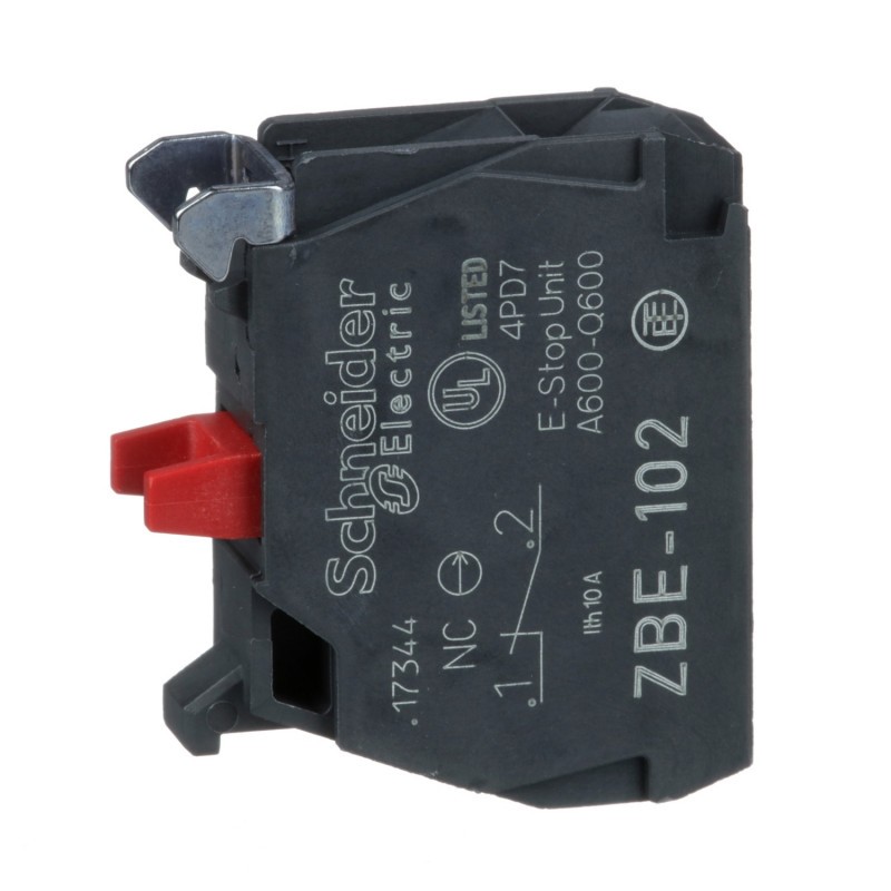 ZBE102 Schneider - bloc contact - 1O - raccordement vis-étrier - Harmony