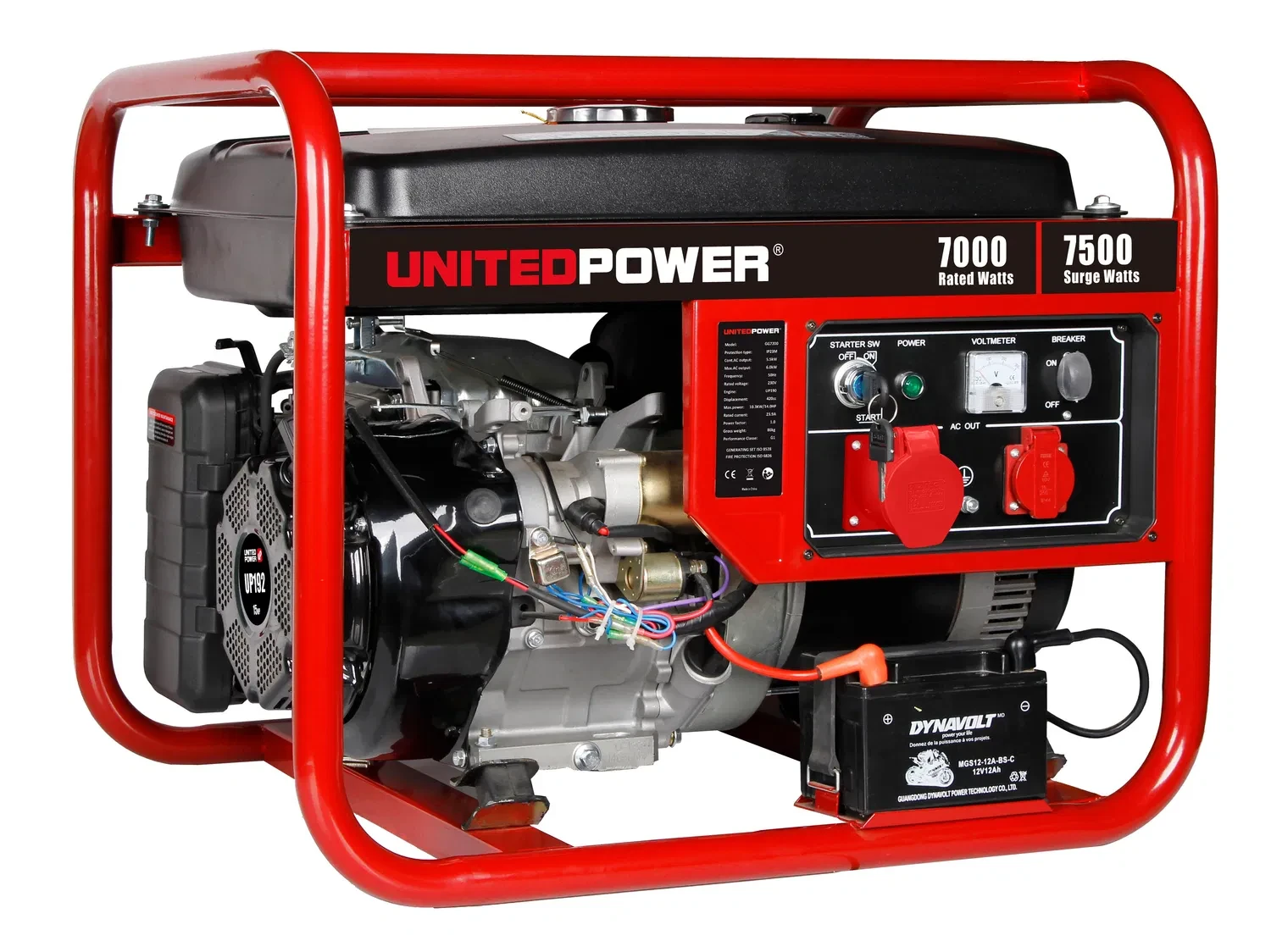 7500W Groupes électrogènes à essence portable