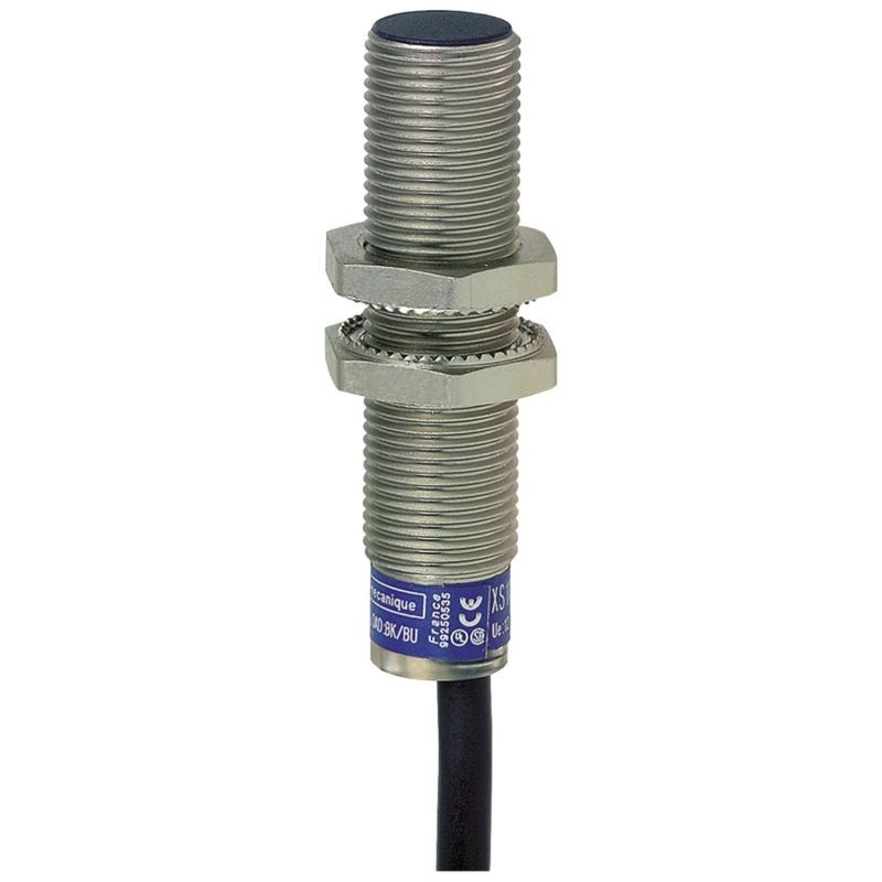 XS612B1NAL2 Schneider OsiSense XS6 - détecteur inductif - M12 - L53mm - laiton - Sn 4mm - câble 2m Telemecanique