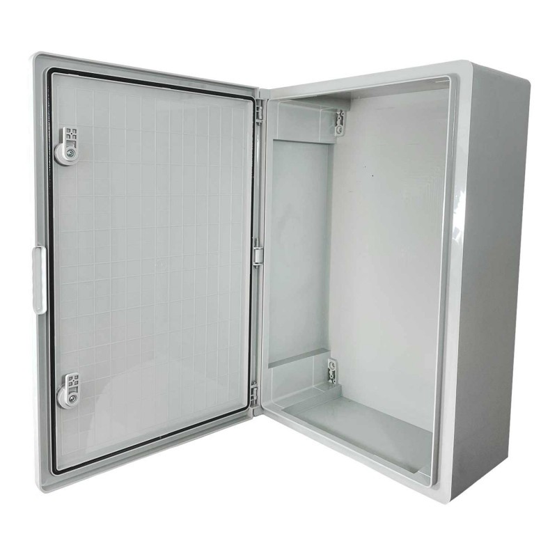 Coffret ABS étanche IP54 600X400X200 Porte opaque - avec plaque de montage